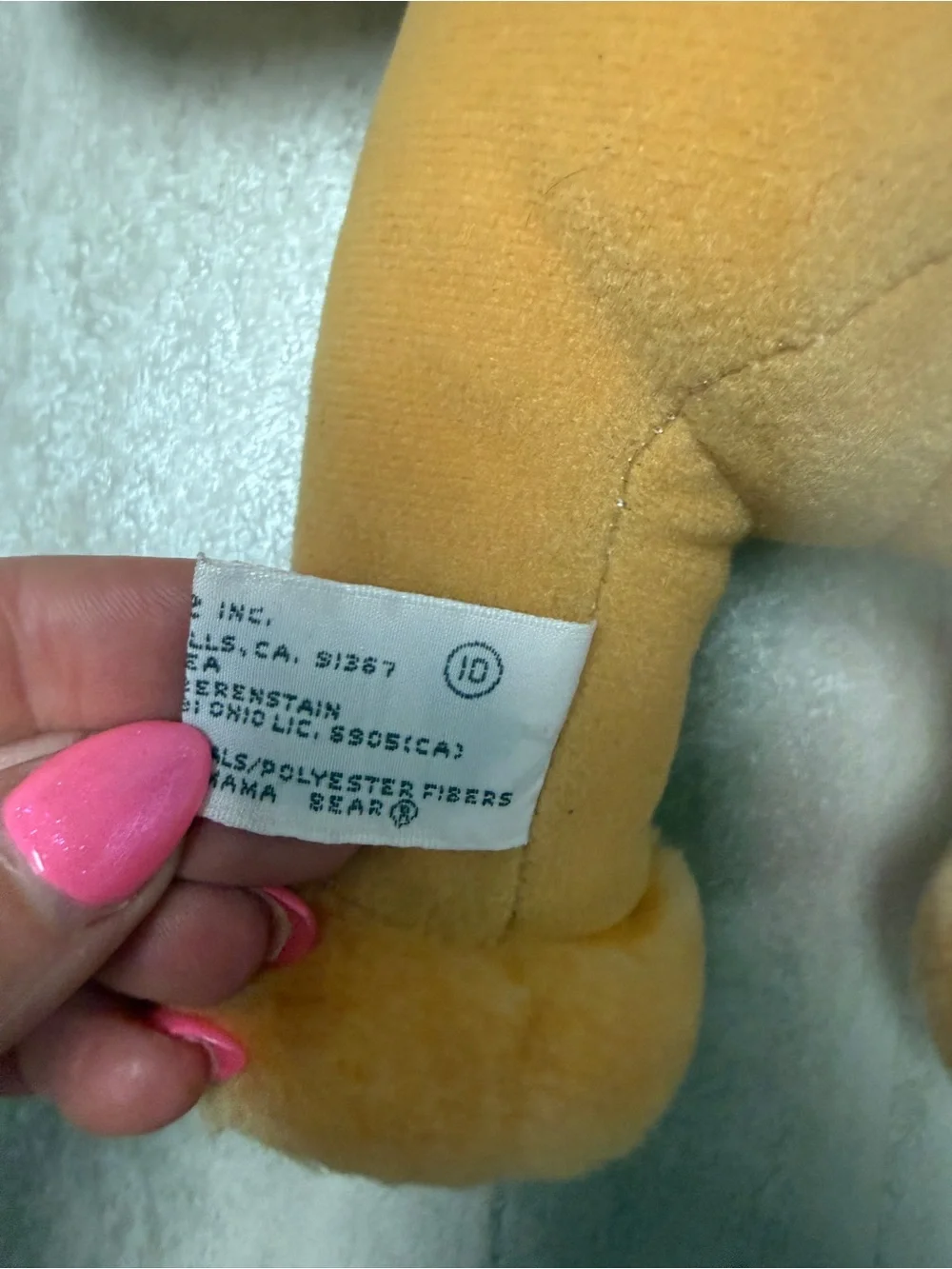 Vintage Berenstain Bears Mama Bear stuffie plush 1989 Applause